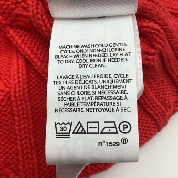 Polo Ralph Lauren Womens Short Sleeve Cable Knit Sweater Red Size Small … - Picture 7 of 7